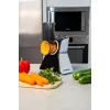 Blaupunkt Slicer FPS502 Elektriline toidulõikur 150 W Roostevaba teras, sakilise teraga 190 mm Reguleeritav paksus 0-15 mm Must/Hõbe
