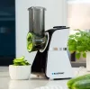 Blaupunkt Slicer FPS502 Elektriline toidulõikur 150 W Roostevaba teras, sakilise teraga 190 mm Reguleeritav paksus 0-15 mm Must/Hõbe