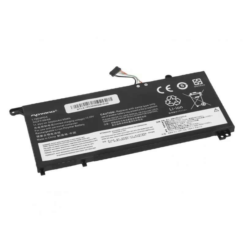MOVANO aku L19M3PDA Lenovo ThinkBook 14 15 G2 G3 G4 G5 IAP ITL ACL ABA jaoks - 3000 mAh (35 Wh)
