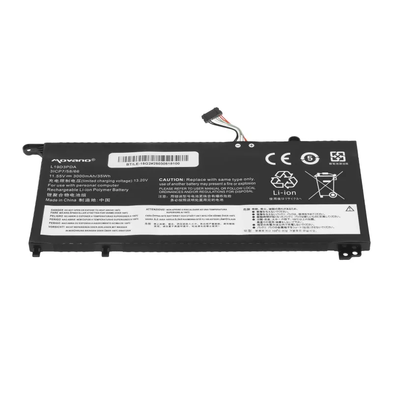 MOVANO aku L19M3PDA Lenovo ThinkBook 14 15 G2 G3 G4 G5 IAP ITL ACL ABA jaoks - 3000 mAh (35 Wh)