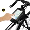WILDMAN Bike Holder Case M E2 1L Must - Lenkstange Telefonikott, veekindel, puuteekraaniga ühilduv, 1L hoiuruum