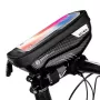 WILDMAN Bike Holder Case S E1 1L Must – Kompaktne jalgratta raamikott Velcro rihmadega