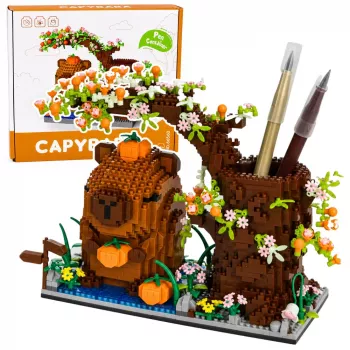 LEAN TOYS Capybara ehitusklotsid puupliiatsihoidja 1800 tk