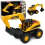 LEAN TOYS Ehituskopter liikuva kopaga, tulede ja helidega - kollane, mõõtkavas 1:32