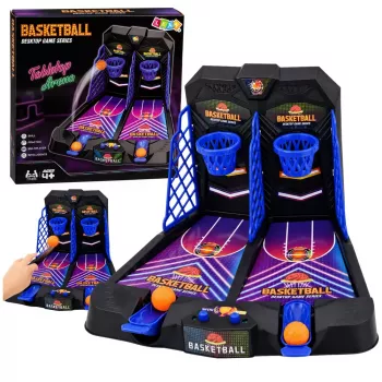 LEAN TOYS Mini lauakorvpall kahe mängija oskuste mäng skoorimisega