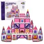 LEAN TOYS Magnetilised ehitusklotsid Printsessiloss Roosa 58 tk.