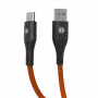 HAMMER USB-A USB-C kaabel 1,2 m must 480Mbps laadimine ja andmeside