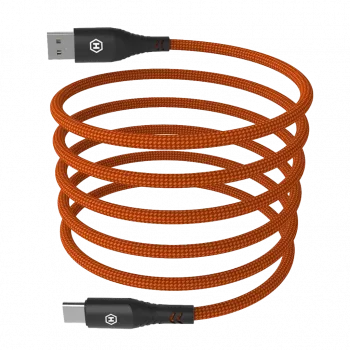HAMMER USB-A USB-C kaabel 1,2 m must 480Mbps laadimine ja andmeside