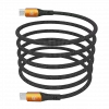 HAMMER USB-C to USB-C kaabel 1,2m 60W PD kiirlaadimine ja andmesünkroonimine, must