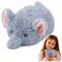LEAN TOYS Plüššist elevant maskott kaaslane pehme väike hall 18 cm