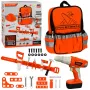 LEAN TOYS DIY tööriista seljakott akutoitel kruvikeeraja vööga