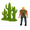 LEAN TOYS Dinosaur Hunter Set Action Figures with Movable Limbs, Mesh Weapon Accessories