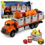 LEAN TOYS Oranž toiduveoauto 1:55 Die-Cast mudel