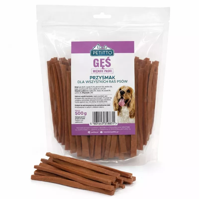 PETITTO Pehmed Haneribad koertele 500g