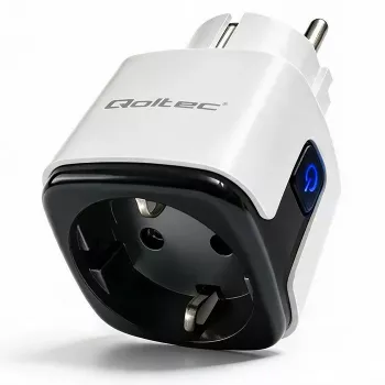 QOLTEC nutikas WiFi pistikupesa 16A energiamõõtmise ja taimeriga