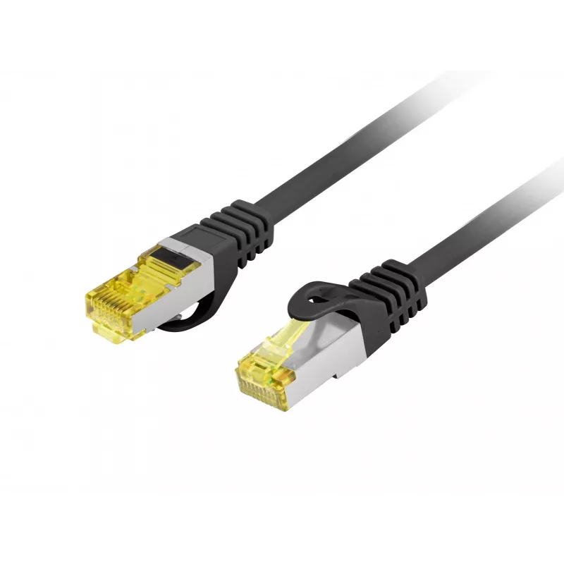 LANBERG Cat.6A S/FTP LSZH Patch-kaabel 20m must – 10GbE, Fluke testitud, 26AWG puhas vask