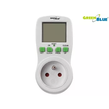 GreenBlue GB107 digitaalne programmeeritav taimerlüliti 16 programmi 230V 16A Schuko
