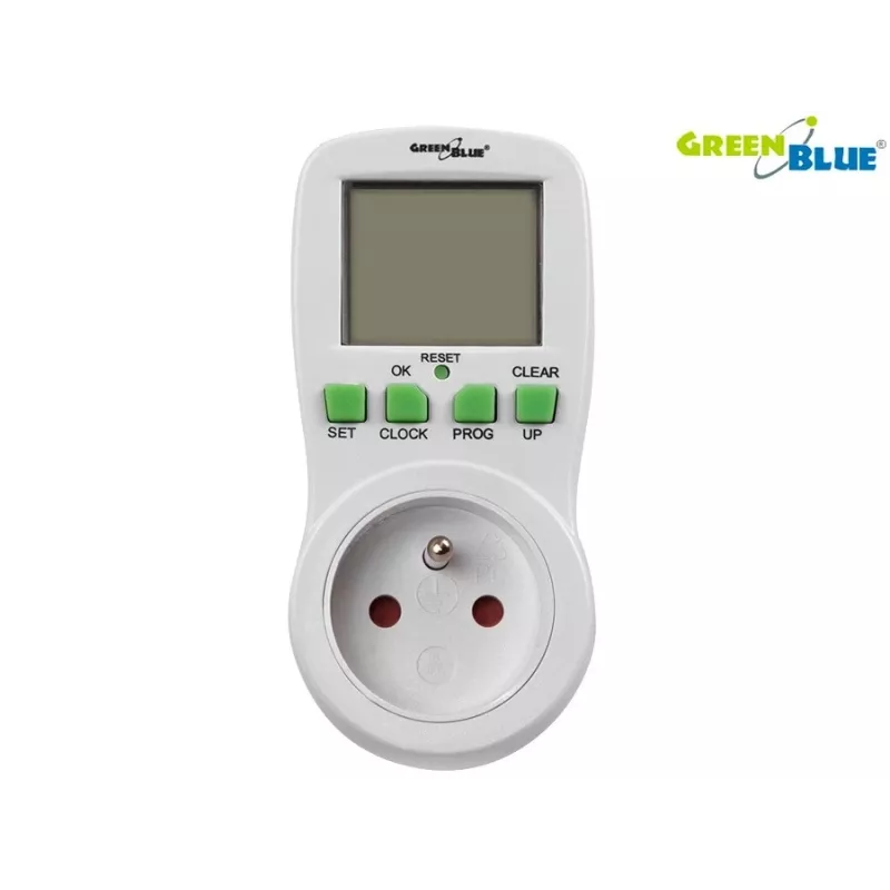 GreenBlue GB107 digitaalne programmeeritav taimerlüliti 16 programmi 230V 16A Schuko