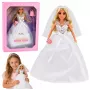LEAN TOYS Anlily pruutnukk litritega pulmakleidis koos looriga, kimbu, koogi, kingadega, 29 cm