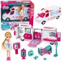 LEAN TOYS Kokkupandav kiirabi nukkude haigla jaoks, mini nuku tarvikud 11 tk