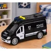 LEAN TOYS SWAT eriüksuse politseiauto kaubik tulede ja helidega, mõõtkavas 1:32, tagasitõmbe liikumisega, die-cast metall