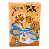LEAN TOYS Capybara rööbastee liugur liikuvate treppide, tulede ja helidega - muusikaline ronimismänguasi lastele alates 3. eluaastast
