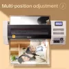 DELI kontorilaminaator E3895-EU A3 | 250 mm/min kuumrull-lamineerimine, kuni 125 mikronit, ummistusvastane, külmlamineerimine, must/hõbe