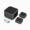 ROCWARE konverentsikomplekt suurtele koosolekuruumidele A10W 4K UHD USB 3.1 konverentsikaamera kahe stereomikrofoniga, 120° vaateväljaga, 4x digitaalne suum, USB-C, ühenda ja tööta, ühilduv Windows, macOS, Chrome OS