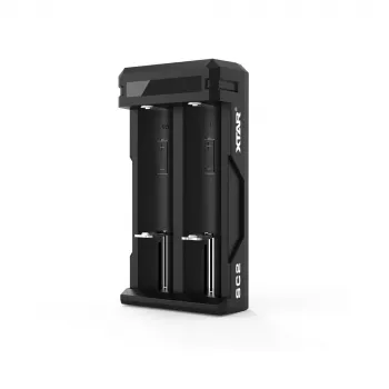 XTAR SC2 USB-C 2 pesaga Li-ion aku laadija 2A kiirlaadimise ja 0V aktiveerimisega