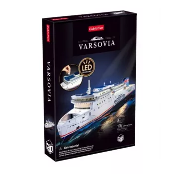CubicFun 3D-puzzle - MS Prom Varsovia laevamudel, 150 tükki, 44 cm kokkupandud pikkus, keskmine raskusaste, vanus 8+