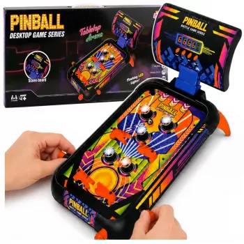 LEAN TOYS Arcade mängu piljardilaud Flipper Punktiloendur Tuled Helid