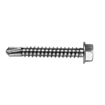 VOLTENO MF-530-4838 isekeermestav kruvi kuuskantseibipeaga 4,8 x 38 mm, tsingitud süsinikteras, DIN 7504K, hõbedane