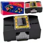 LEAN TOYS automaatne elektrooniline kaardisegaja 2 pakile - patareitoide, ABS-plast, must
