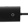 Baseus Lite Series 4-pordiline USB 3.0 jaotur - 5Gbps, siinivõimsusega, must (WKQX030101)
