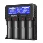 XTAR VP4L Plus 4 pesaga Li-ion/Ni-MH akulaadija LCD-ekraaniga, 2A kiirlaadimine, power banki funktsioon