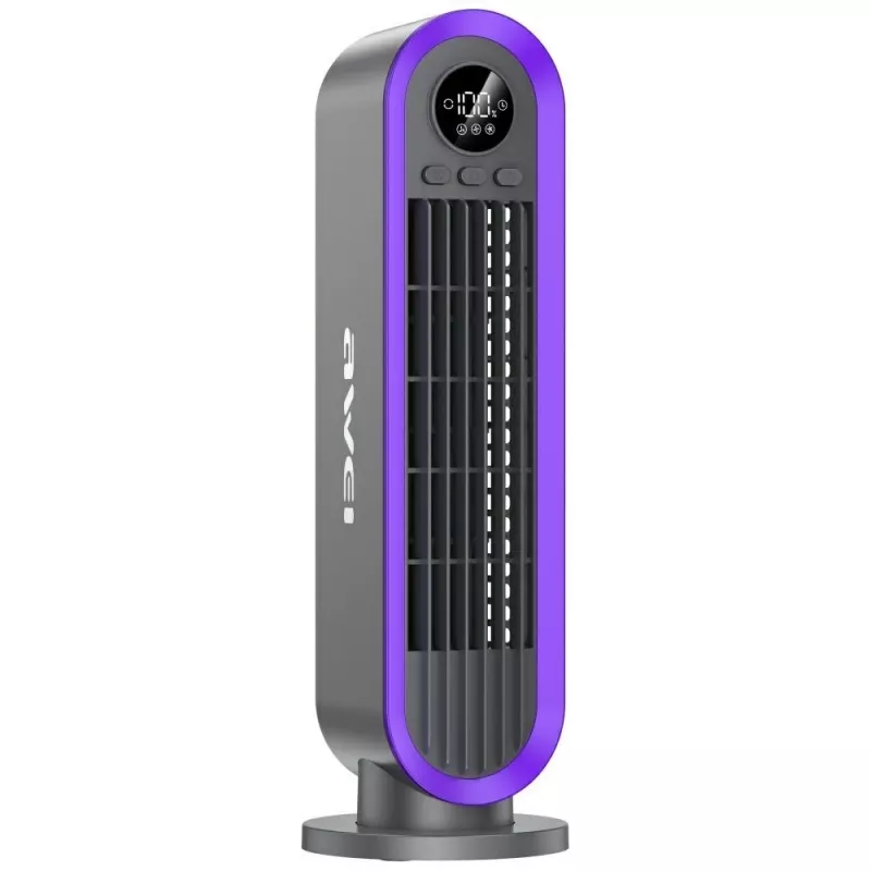 AWEI F52 kaasaskantav torniventilaator 3600mAh USB-C laetav hall