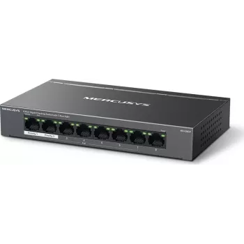 Mercusys MS108GP 8-pordiline Gigabit laua-PoE+ lüliti, 123W eelarve, Plug & Play