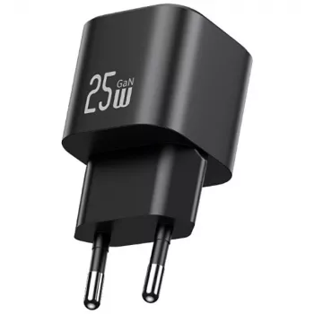 USAMS 25W GaN USB-C kiirlaadija - valge