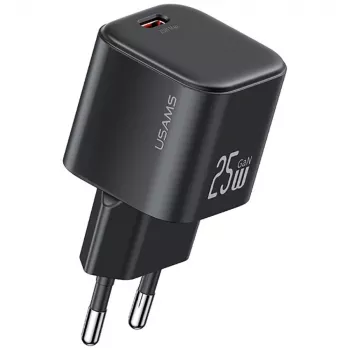 USAMS 25W GaN USB-C kiirlaadija - valge