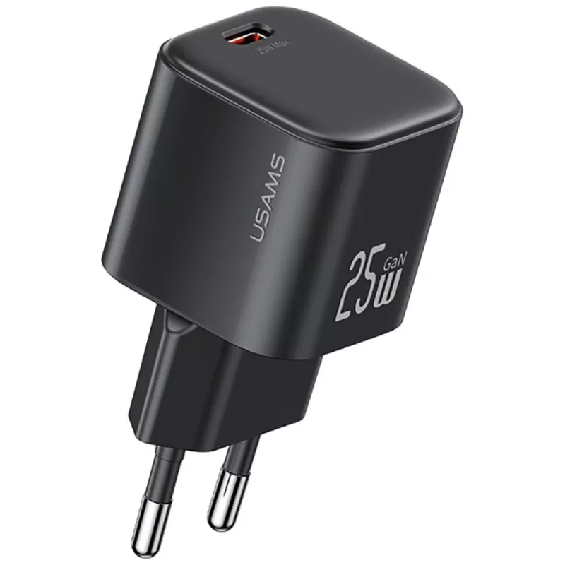 USAMS 25W GaN USB-C kiirlaadija - valge