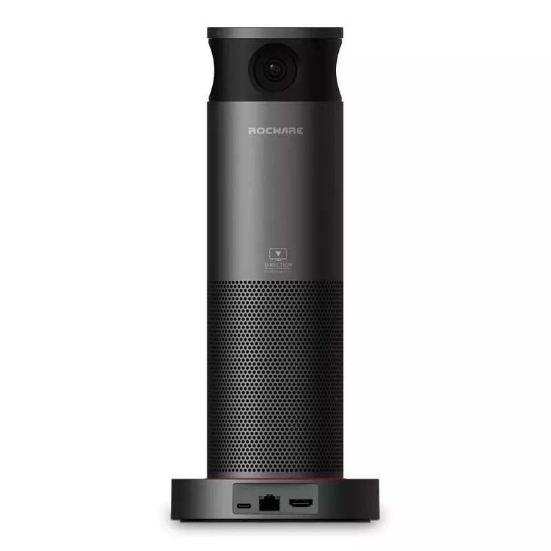 ROCWARE RC360 360° panoraamne Wi-Fi IP-kaamera, 1080P Full HD, kahesuunaline heli, öövaatlus, siseruumidesse