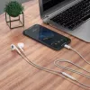 DUDAO X14ProT kõrvaklapid USB-C-pistikuga, 1,2 m kaabel, valge