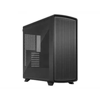 Fractal Design Summit Blackout TG Light Tint Mid-Tower arvutikorpus - süsi must ehtsa pähklipuust esipaneeliga, karastatud klaasist külgpaneeliga, 2x Aspect 14 PWM ventilaatorit