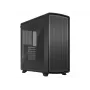 Fractal Design Summit Blackout TG Light Tint Mid-Tower arvutikorpus - süsi must ehtsa pähklipuust esipaneeliga, karastatud klaasist külgpaneeliga, 2x Aspect 14 PWM ventilaatorit