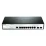 D-Link DGS-1210-10/ME/E nutikas haldatav lüliti, 8x Gigabit Ethernet, 2x SFP, riiulisse paigaldatav
