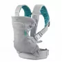 B-KIDS Infantino 4-in-1 muudetav beebikandja, hall, 3.6–14.5 kg, JPMA sertifitseeritud, eemaldatava Wonder Cover™ luti- ja süljekaitsega