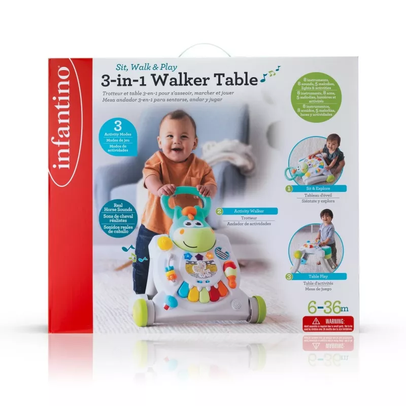 B-KIDS Pusher 3-in-1 Horse Infantino Kasvamiskoos Tegevusratas