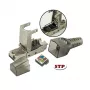 Techly 101911 Cat.6a STP tööriistavaba RJ45 pistik, 10G, tsinksulam, 22-26 AWG