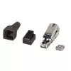 Techly 101911 Cat.6a STP tööriistavaba RJ45 pistik, 10G, tsinksulam, 22-26 AWG