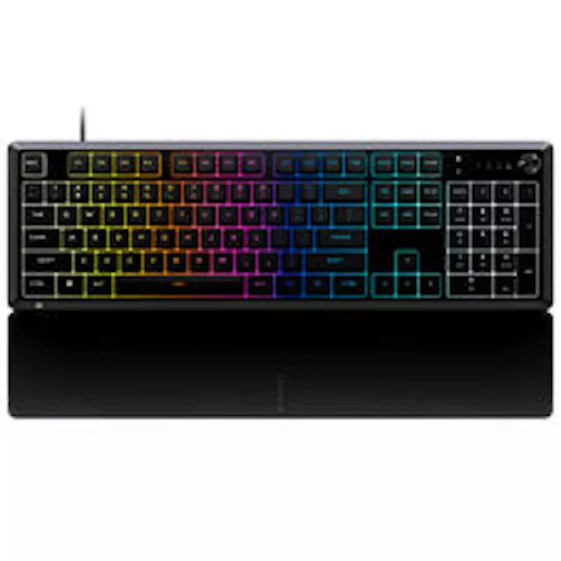 CORSAIR SKIFF 100 mänguklaviatuur, 10-tsooniline RGB, IP42 veekindlus - must